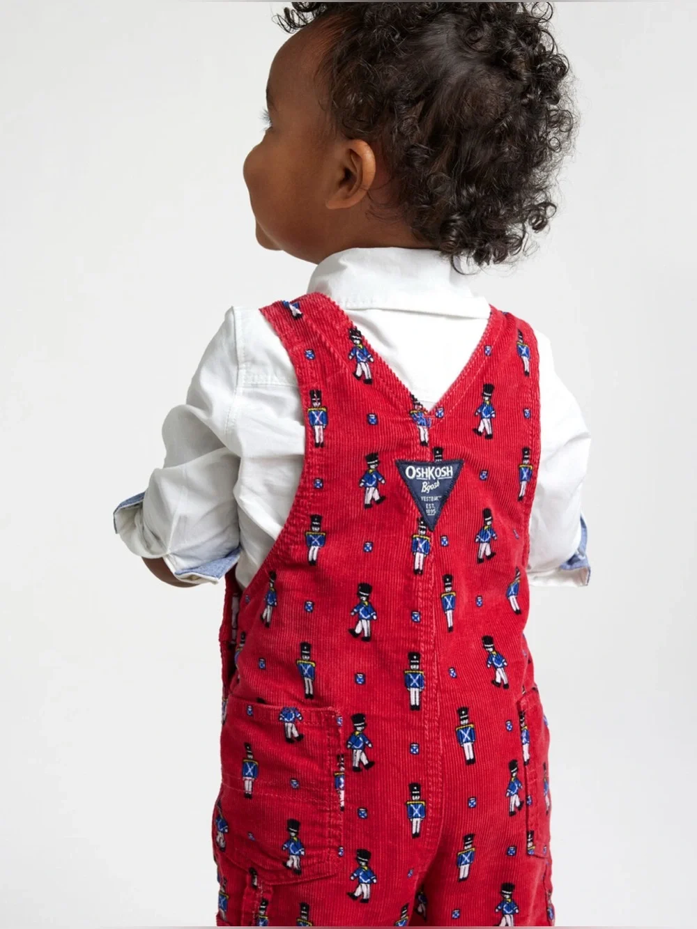 Oshkosh Nutcracker Christmas Corduroy Overalls